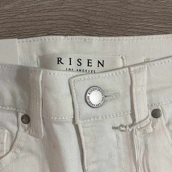Risen Women's White Boyfriend Jeans - Picture 2 of 4